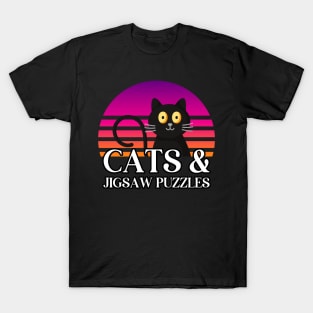 Cats & Jigsaw Puzzles T-Shirt